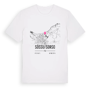 Sòssu/Sorso karta t-shirt – ekologisk bomull t-shirt från Pinshirt