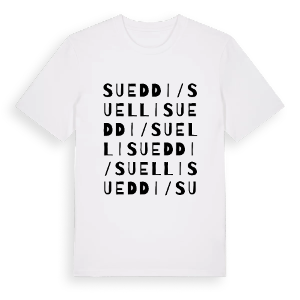 Sueddi/Suelli ordlek t-shirt – ekologisk bomull t-shirt från Pinshirt