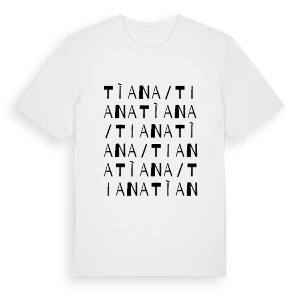Tìana/Tiana ordlek t-shirt – ekologisk bomull t-shirt från Pinshirt