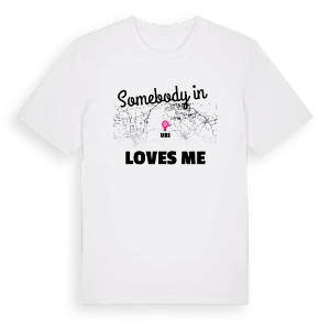 Någon i Uri älskar mig t-shirt – ekologisk bomull t-shirt från Pinshirt