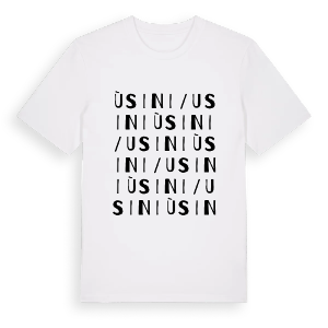 Ùsini/Usini ordlek t-shirt – ekologisk bomull t-shirt från Pinshirt