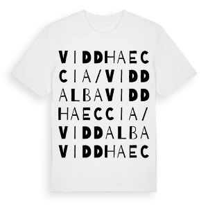 Viddha Eccia/Viddalba ordlek t-shirt – ekologisk bomull t-shirt från Pinshirt