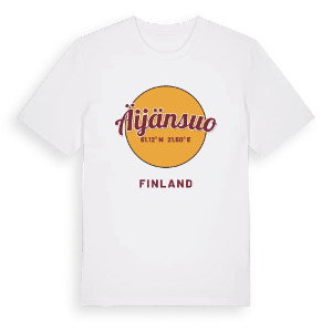 Äijänsuo cirkel t-shirt – ekologisk bomull t-shirt från Pinshirt