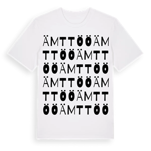 Ämttöö ordlek t-shirt – ekologisk bomull t-shirt från Pinshirt