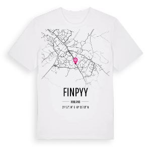 Finpyy karta t-shirt – ekologisk bomull t-shirt från Pinshirt