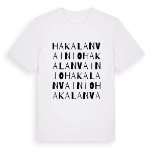 Hakalanvainio ordlek t-shirt – ekologisk bomull t-shirt från Pinshirt