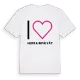 Jag älskar Herrainpäivät t-shirt stort tryck