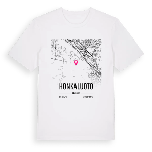 Honkaluoto karta t-shirt – ekologisk bomull t-shirt från Pinshirt
