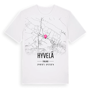 Hyvelä karta t-shirt – ekologisk bomull t-shirt från Pinshirt