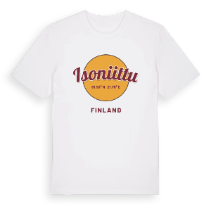 Isoniittu cirkel t-shirt – ekologisk bomull t-shirt från Pinshirt