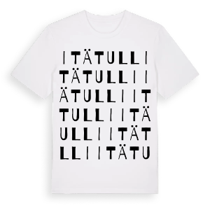 Itätulli ordlek t-shirt – ekologisk bomull t-shirt från Pinshirt
