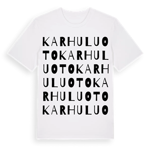 Karhuluoto ordlek t-shirt – ekologisk bomull t-shirt från Pinshirt