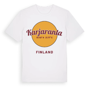 Karjaranta cirkel t-shirt – ekologisk bomull t-shirt från Pinshirt