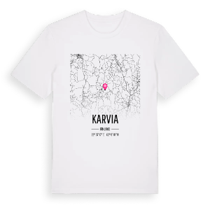 Karvia karta t-shirt – ekologisk bomull t-shirt från Pinshirt
