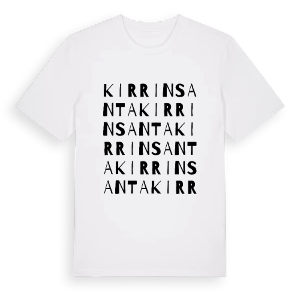 Kirrinsanta ordlek t-shirt – ekologisk bomull t-shirt från Pinshirt