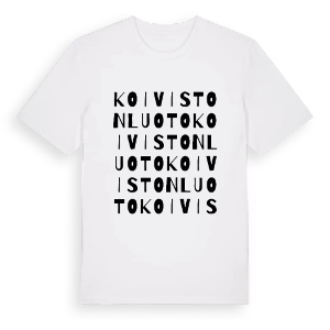 Koivistonluoto ordlek t-shirt – ekologisk bomull t-shirt från Pinshirt