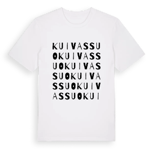Kuivassuo ordlek t-shirt – ekologisk bomull t-shirt från Pinshirt