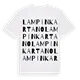 Lampinkartano ordlek t-shirt