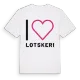 Jag älskar Lotskeri t-shirt stort tryck