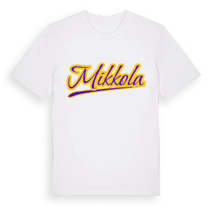 Mikkola baseball t-shirt – ekologisk bomull t-shirt från Pinshirt