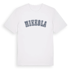 Mikkola college t-shirt – ekologisk bomull t-shirt från Pinshirt
