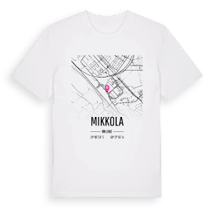Mikkola karta t-shirt – ekologisk bomull t-shirt från Pinshirt