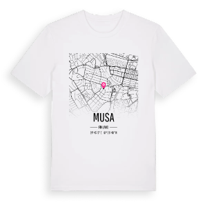 Musa karta t-shirt – ekologisk bomull t-shirt från Pinshirt