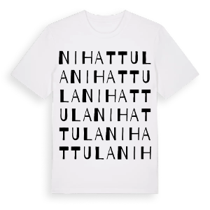 Nihattula ordlek t-shirt – ekologisk bomull t-shirt från Pinshirt