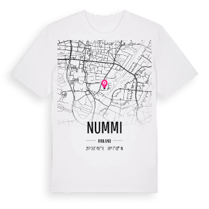 Nummi karta t-shirt – ekologisk bomull t-shirt från Pinshirt