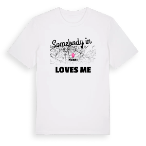 Någon i Nummi älskar mig t-shirt – ekologisk bomull t-shirt från Pinshirt