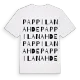 Pappilanahde ordlek t-shirt