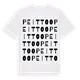 Peittoo ordlek t-shirt