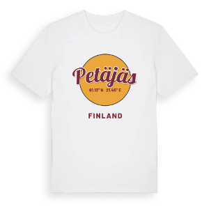 Petäjäs cirkel t-shirt – ekologisk bomull t-shirt från Pinshirt