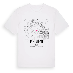 Pietniemi karta t-shirt – ekologisk bomull t-shirt från Pinshirt