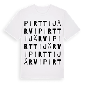 Pirttijärvi ordlek t-shirt – ekologisk bomull t-shirt från Pinshirt