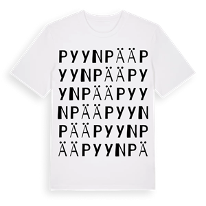 Pyynpää ordlek t-shirt – ekologisk bomull t-shirt från Pinshirt