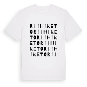 Riihiketo ordlek t-shirt – ekologisk bomull t-shirt från Pinshirt