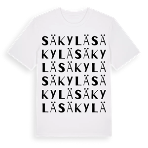 Säkylä ordlek t-shirt – ekologisk bomull t-shirt från Pinshirt