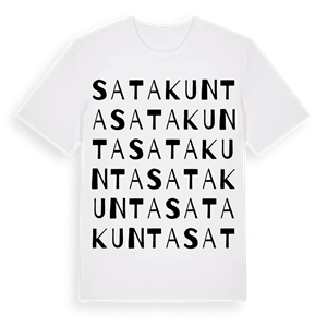 Satakunta ordlek t-shirt – ekologisk bomull t-shirt från Pinshirt
