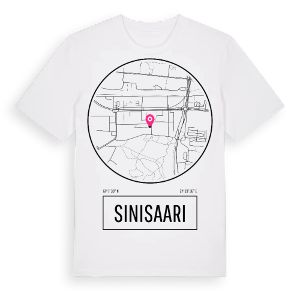 Sinisaari t-shirt – ekologisk bomull t-shirt från Pinshirt