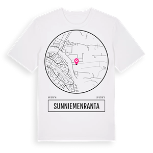 Sunniemenranta t-shirt – ekologisk bomull t-shirt från Pinshirt