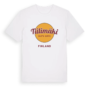 Tiilimäki cirkel t-shirt – ekologisk bomull t-shirt från Pinshirt
