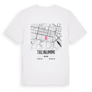 Tiilinummi karta t-shirt – ekologisk bomull t-shirt från Pinshirt