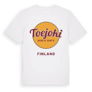 Toejoki cirkel t-shirt – ekologisk bomull t-shirt från Pinshirt