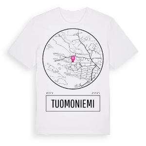 Tuomoniemi t-shirt – ekologisk bomull t-shirt från Pinshirt