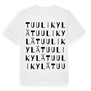 Tuulikylä ordlek t-shirt – ekologisk bomull t-shirt från Pinshirt