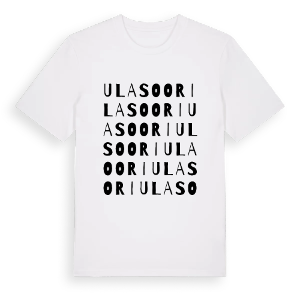 Ulasoori ordlek t-shirt – ekologisk bomull t-shirt från Pinshirt