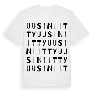 Uusiniitty ordlek t-shirt – ekologisk bomull t-shirt från Pinshirt