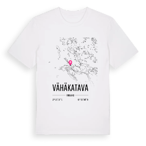 Vähäkatava karta t-shirt – ekologisk bomull t-shirt från Pinshirt