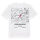 Bezirk Schaffhausen karta t-shirt